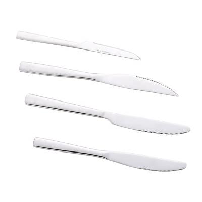 China Wholesale viable high quality restaurant table knife stainless steel cutlery set steak knife tablewarewestern for sale