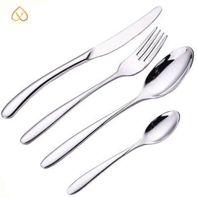 China Sustainable Stainless Steel Cutlery Cheese Knife And Dessert Spoon Butter Knife Kitchen Supplies for sale