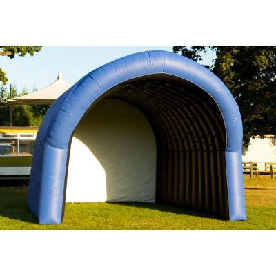 China Indoor / Outdoor Inflatable Inflatable Stage Tent Cover Inflatable Stage Air Roof Cover for sale