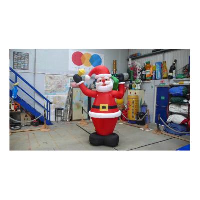 China PVC/Oxford Santa Claus Inflatables Christmas Snowman Inflatable Christmas Mascot For Sale for sale