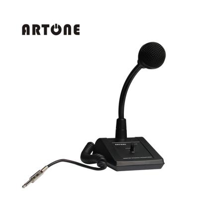 China ARTONE PA Goose-Neck PTTs Desktop High Quality Audio Desktop Microphone MIC-66 for sale