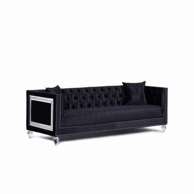 China Other Modern Metal Punk Style Chesterfield Sofa Set Light Luxury Living Room 3+2+1seats Sofas for sale