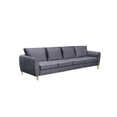 China Living room convertible Chesterfield Sofa Velvet Fabric Variable l shape factory direct sales sofa for sale