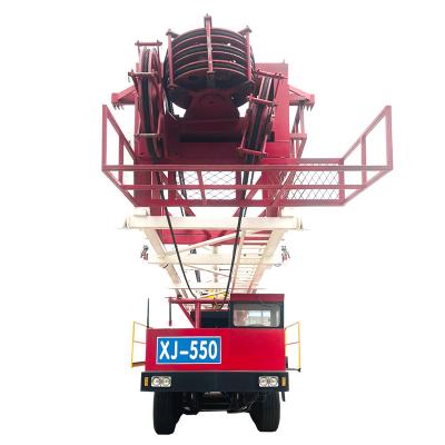 中国 energy & China Manufacturer Truck Mounted Xj 550 Drilling And Mining Workover Rig 販売のため