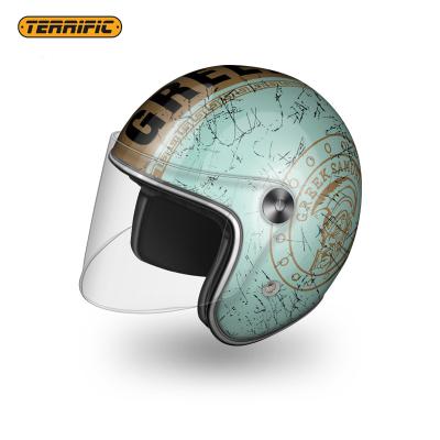 China Retro Half Face Safety Motorcycle Helmet TORC Head Classic Open Face Helmet Style Jet Protection For Chopper Bikes Harley Style Helmet for sale