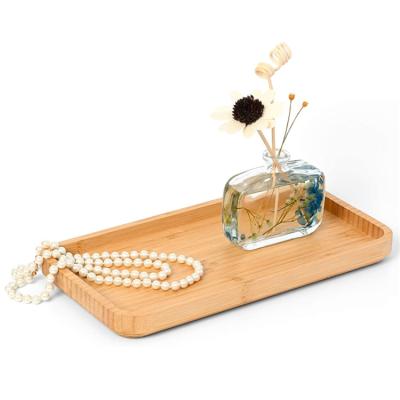 China Nail Accessories Disposable Candles Perfumes Jewelry Office Supplies Bamboo Vanity Tray for sale