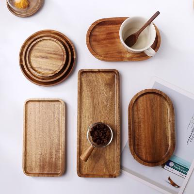 China Handmade Hot Serving Tray Combination Coasters And Acacia Creative Japanese Snack Tray for sale