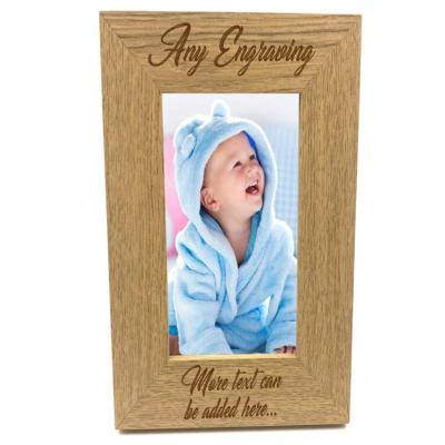 China Personalized Multifunctional Purpose Uniquely Designed Wooden 8 x 10 Photo Frame Custom Engraved Any Message for sale