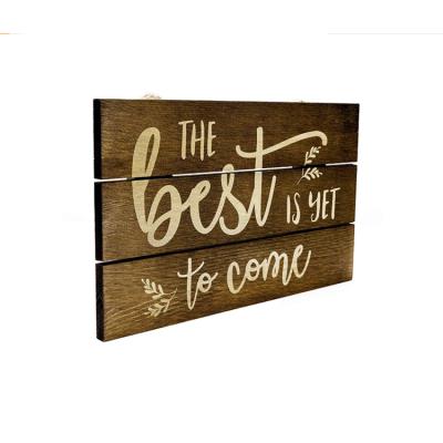 China Reliable Customized Indoor Outdoor In Quality Framed Wooden Artwork Front Entry Wall Decor for sale