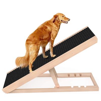 China Portable Dogs Dog Stairs for Large Dogs, Lightweight Aluminum Pet Ramps, Accordion Pet Ladder Dog Car Steps with Non-Slip for sale