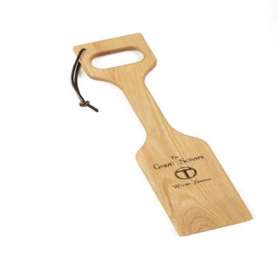 China Heat Resistance Cleans Top And Between BBQ Grates BBQ Grill Cleaner Wood BBQ Scraper for sale