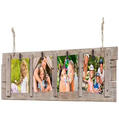 China Anti - Moisture Personalized Rustic Distressed Wood Bonding Rustic Distressed Picture Frames for sale