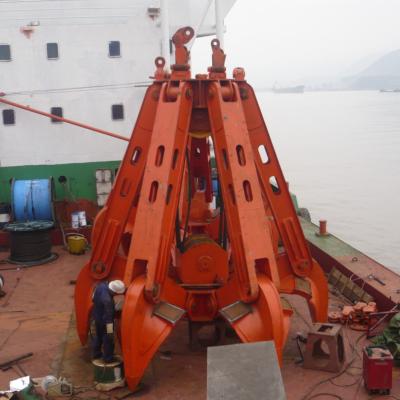 China Ports Factory Direct Sale Excavator Mini Spin Grapple Four Rope Grab For Waste Handling for sale