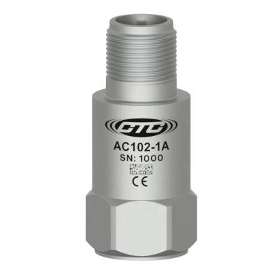 China Advanced Ceramic Elements Accelerometer Detection VIBRATION SENSOR CTC AC-102 PZT Top Output Connector/Cable for sale