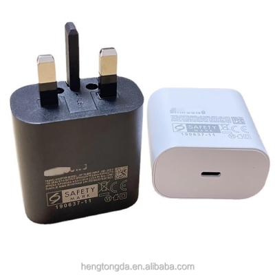 China High Quality QC 3.0 Quick Charger For 25W Travel Charger UK 3 Plug EP-TA800 UK PD Fast Charging Adapter For Samsung Note10 S20 Quick Type C Charger for sale