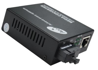 China Rugged Gigabit Fiber Media Converter , SC 20KM Single Core Media Converter for sale