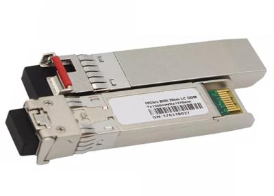 China 60KM LC 10G SFP+ Module , Simplex Bidi SFP Transceiver WDM 1330nm 1270nm for sale