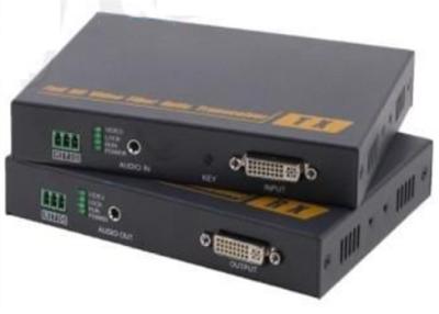 China DVI To Fiber Converter Optical Audio DVI KVM Fiber Optic Extender With KVM Control for sale