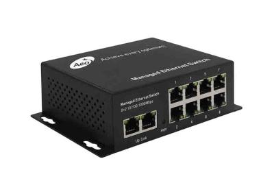 China Gigabit 8 Port POE Ethernet Switch , 8 Port POE Switch With 2 Uplink for sale