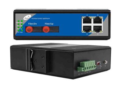 China Unmanaged Ethernet Fiber Switch , 4 Port Multimode Fiber Switch for sale