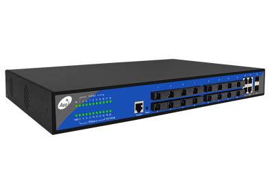 China 1310/1550nm Fiber Optical 10/100M 16 Port Rack Mount Switch for sale