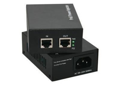 China 52V RJ45 Gigabit POE Injector , End Span Midspan POE Injector for sale