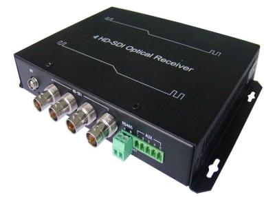 China 4CH HD SDI Video Fiber Converter With 4 BNC Ports for sale