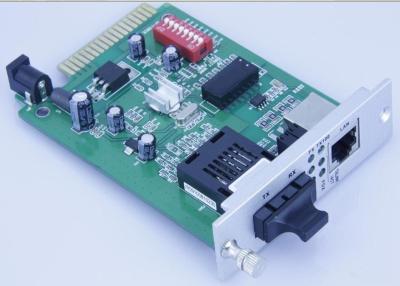 China 1310 1550nm SC 20KM SM Single Fiber Media Converter Card for sale