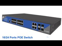 16/24 Ports POE Switch