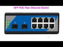 Cascading Fiber POE Switch , Ultra Low Latency Ethernet Switch