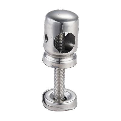 China Modern Stainless Steel Cable Railing Fittings Stair Railing Accessories Pipe Clamp Support Tube Connector Cross Bar Bracket for sale