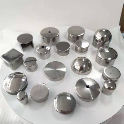 China Modern Stainless Steel Stair Railing Decorative Mount Hot Selling Price Round Square Pipe Slot Pipe Handrail Fitting Accessories for sale