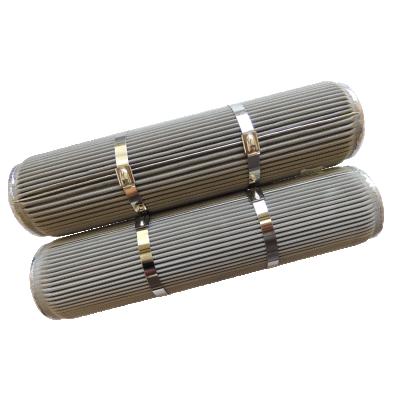 China Industrial Filter 316L 20Inch 10 Micron Melt Pleated Filter Element For Polyester Filter for sale