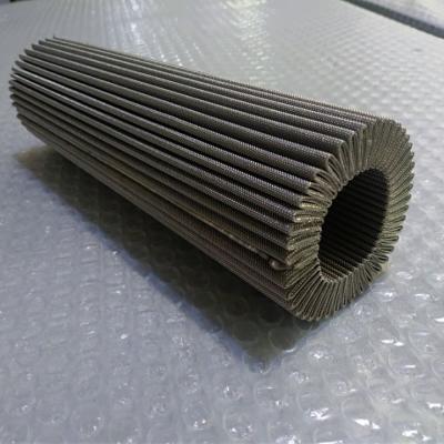 China Industrial Pleated Filter 316 / 304 / 316L Stainless Steel Filter Wire Mesh for sale