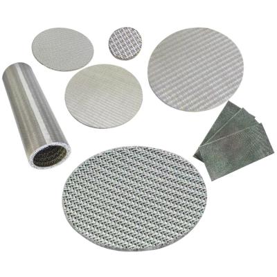 China Excellent Filtration Performance 40 Micron Stainless Steel Sintered Filter Mesh Plate for sale