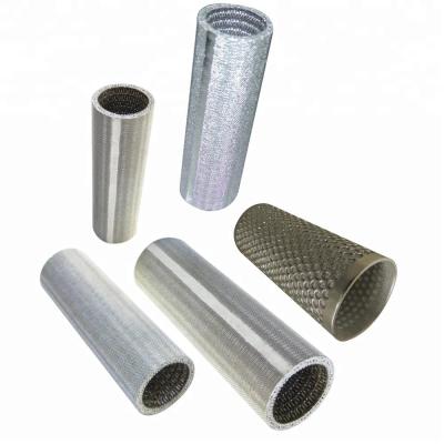 China Excellent Filtration Sintered Stainless Steel Mesh Filter Tube for sale