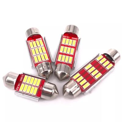 China Auto Festoon Bulb 4014 12SMD Canbus Car Led Dome Light Indicating Lamp Car Interior Lights For Wholesale 31MM 36MM 39MM 41MM 4014 12LED for sale