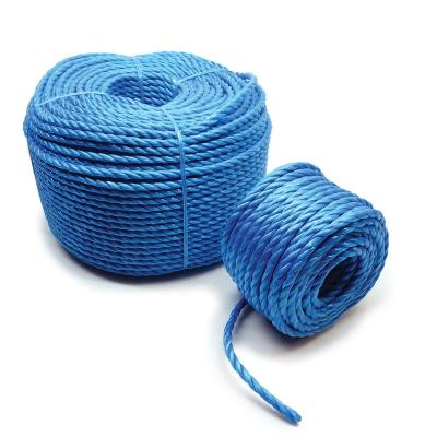 China rotproof and shrinkproof YILIYUAN rotproof and shrinkproof 3 strand twist pp multifilament packing rope for marine for sale