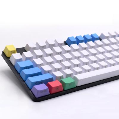 China Durable 2021 Wholesale OEM Profile Lazer Side Engraving PBT Keycap ISO For USA Products for sale