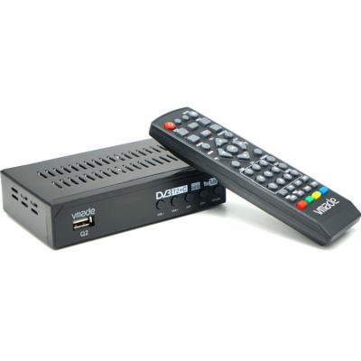 China Support 2021 Q2 Plus Decoder 1080P HEVC H.265 DVB T2+C Receiver DVB C Set Top Box for sale