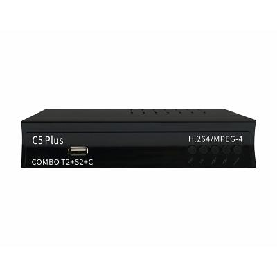 China Support 2021 C5 Plus Combo Decoder 1080P DVB T2S2+C Satellite Receiver DVB C Set Top Box for sale