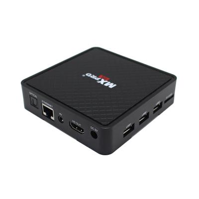 China Skype 2.4G Wifi 4k Smart Android TV Box Android 7.1 MXpro+ Media Player TV Box for sale