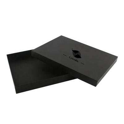 China recyclable & Handmade Matte Black Match Box Cardboard Gift Box UV Hard Stain Hot Stamping Box for sale