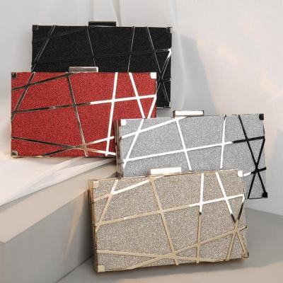 China Fashionable Durable Metal Evening Clutch Bag All-match Ladies Diagonal Female Square Clutch Bag Small for sale