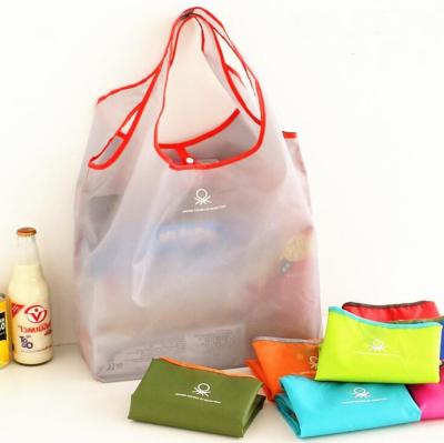 China eco-friendly eco-friendly washable durable rpet packing polyester foldable grocery shopping bag for sale