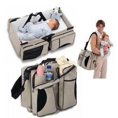 China Water Resistant Nappy Bag Diaper Bag Mommy Baby Backpack With Changing Pad for sale