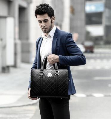 China Eco-friendly Business Hotsale 14inch PU Leather Briefcase Bag Office For Men Bags for sale