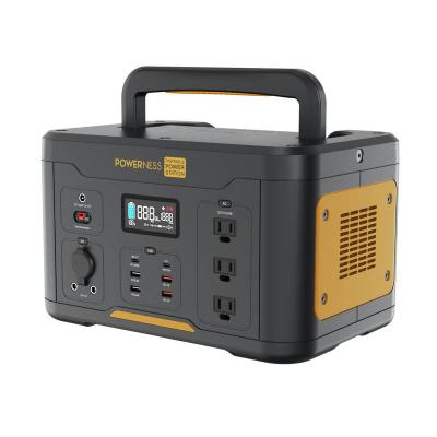 China Powerness 1200W Mobile Power Station Generator Wireless Charging Cordless Generator Set for sale