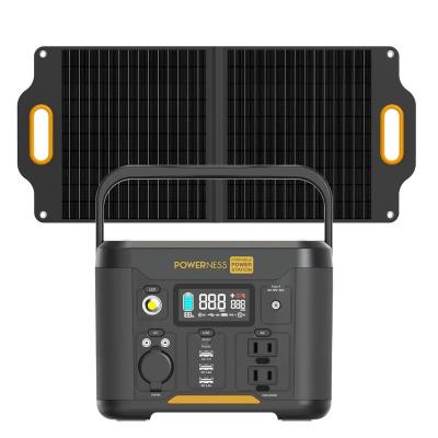 China Powerness 300W Plus Solar Generator 80W Best Selling Generator 300W Power Station+ 80W Solar Panel for sale