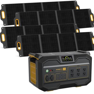 China 2500W Emergency Generator Set 2500W Solar Generator Set 2500W Home Outdoor Solar Power Station+200W Panel*4 for sale